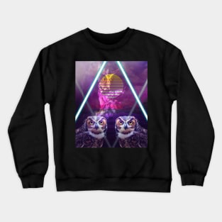 Trippy Owl Rave Crewneck Sweatshirt